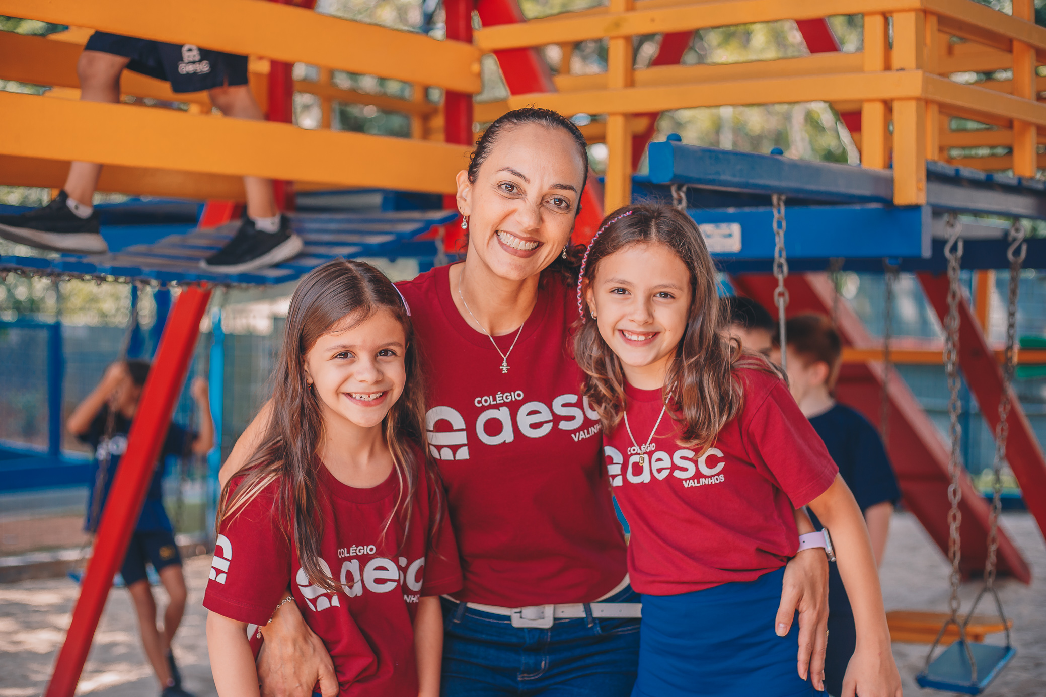 Professora e alunos AESC